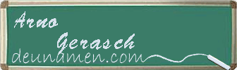 Arno Gerasch Visitenkarte